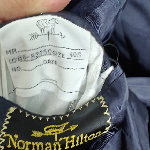 Norman Hilton Nordstrom Vintage Classic Navy Blazer with Gold Buttons Size 40 S - Picture 8 of 8